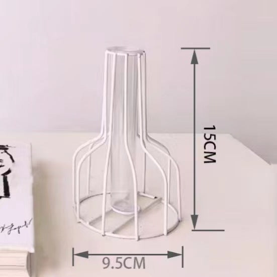 Metal Vase for Hydroponic Decor
