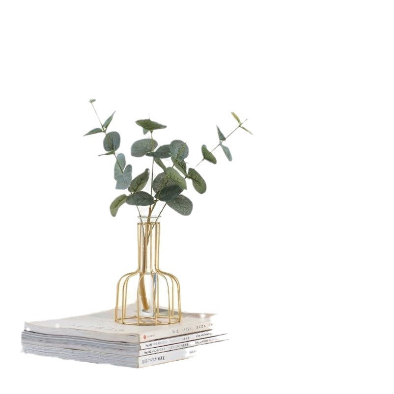 Metal Vase for Hydroponic Decor
