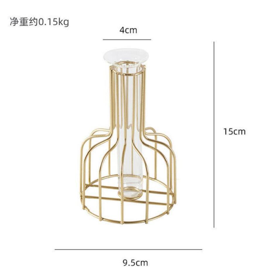 Metal Vase for Hydroponic Decor
