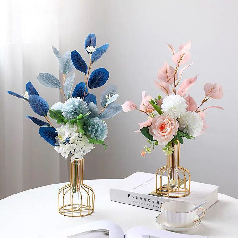 Metal Vase for Hydroponic Decor