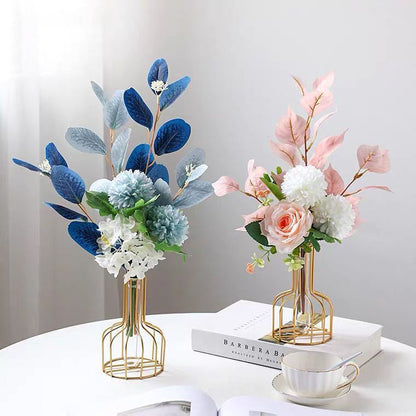 Metal Vase for Hydroponic Decor