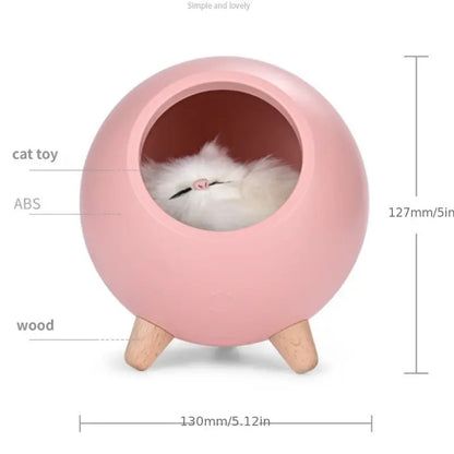 Cartoon Cat Nest Night Light with USB Charging