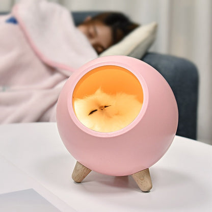 Cartoon Cat Nest Night Light with USB Charging